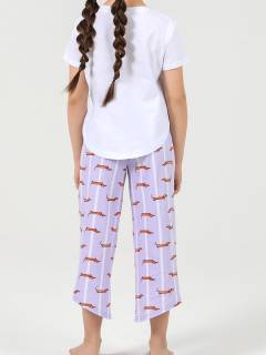 Пижама с бриджами для девочки