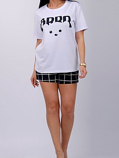 Пижама с шортами женская