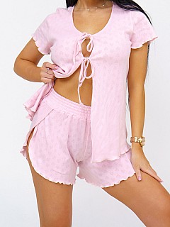 Пижама с шортами женская