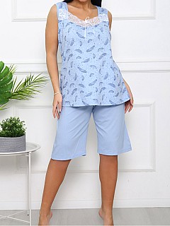 Пижама с бриджами женская