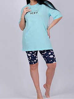 Пижама с бриджами женская