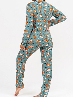 Пижама с брюками женская