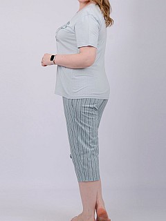 Пижама с бриджами женская
