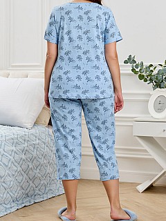 Пижама с бриджами женская