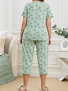 Пижама с бриджами женская