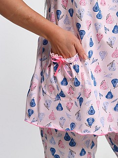 Пижама с бриджами женская