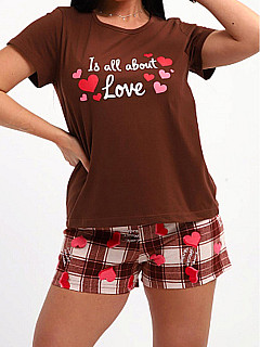 Пижама с шортами женская
