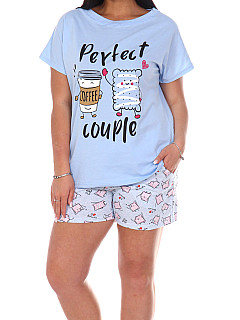 Пижама с шортами женская