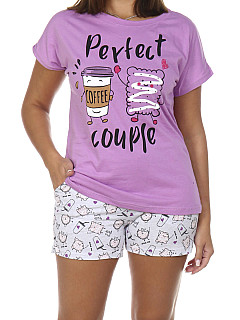 Пижама с шортами женская