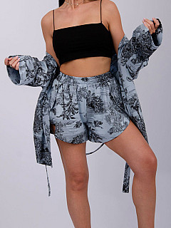 Пижама с шортами женская