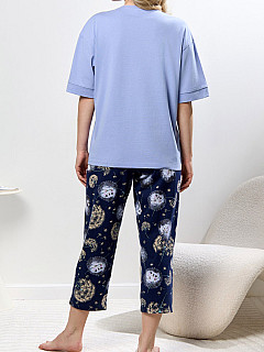 Пижама с бриджами женская