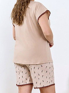 Пижама с шортами женская