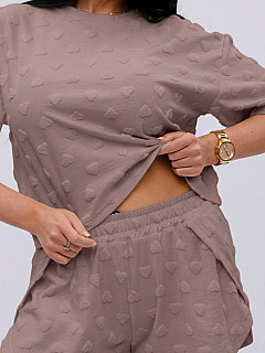 Пижама с шортами женская